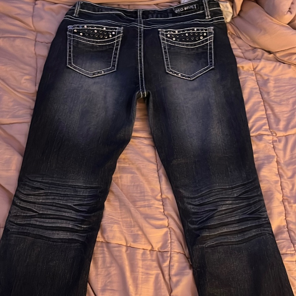 Red rivet size 13 jeans